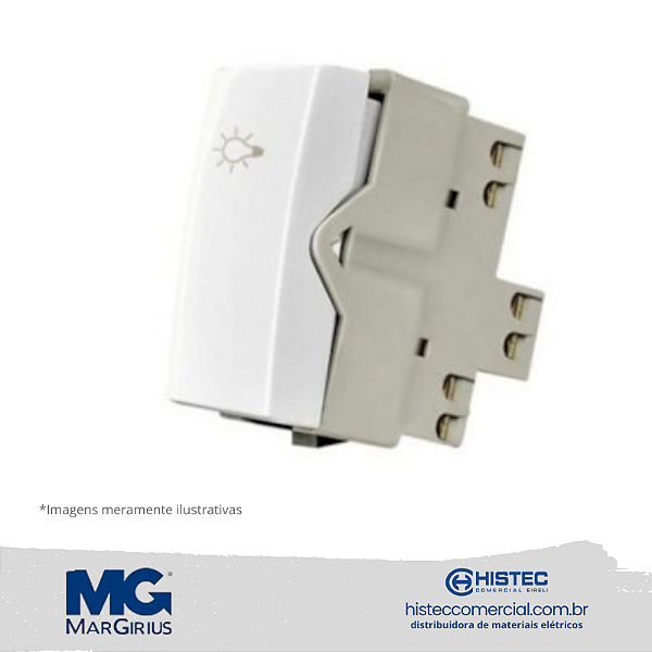 PULSADOR MINUTERIA 2A 250V MARGIRIUS SLEEK BR 16051