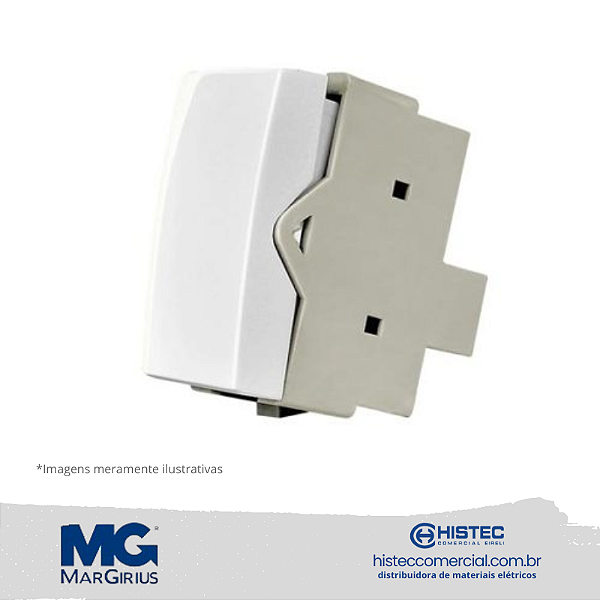 MÓDULO INTERRUPTOR INTERMEDIARIO 10A 250V MARGIRIUS SLEEK BR 16057