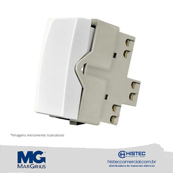 MÓDULO INTERRUPTOR PARALELO 10A 250V MARGIRIUS SLEEK BR 16060