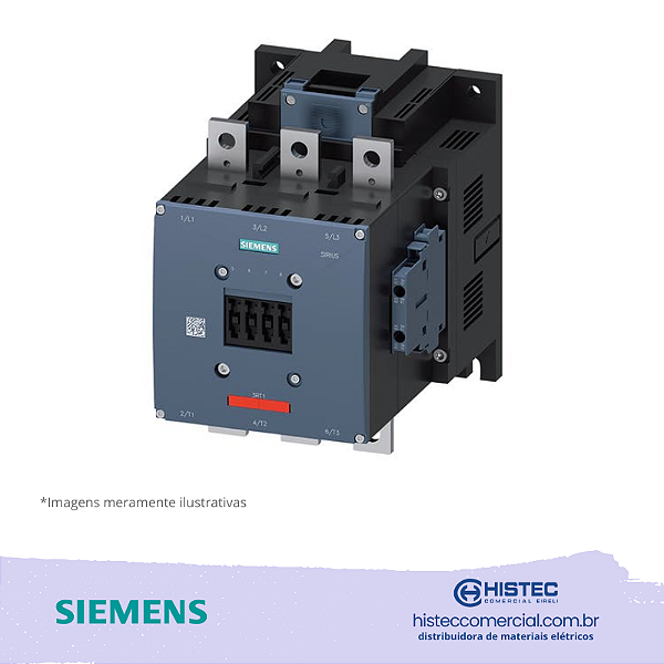CONTATOR S12 3RT1075-6AP36 400A 220/240V 2NO+2NC SIEMENS