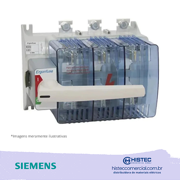 SECCIONADORA ERGONFUSE SOB CARGA 400A 3P COM PORTA-F SIEMENS