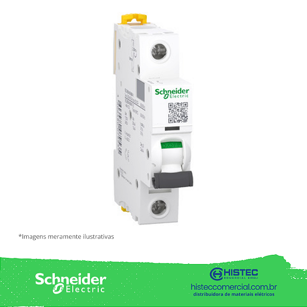 DISJUNTOR K60 1 POLOS CURVA B 63A 5/10KA REF 21262 SCHNEIDER / MERLIN GERIN