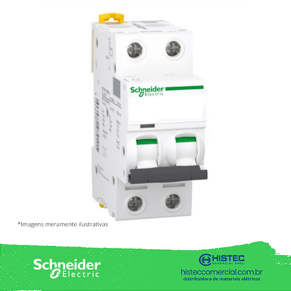 DISJUNTOR K60 2 POLOS CURVA C 10A 6/10KA REF 21174 SCHNEIDER