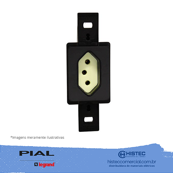 SILENTOQUE 054352 TOMADA 2P+T 10A PARA 3 MODULOS SEM PLACA PIAL