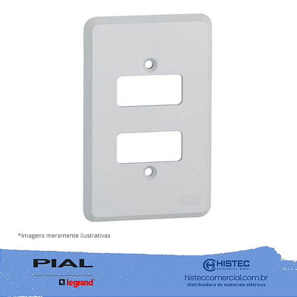 SILENTOQUE 8506 PLACA COM 2 POSTOS SEPARADOS 4x2 PIAL