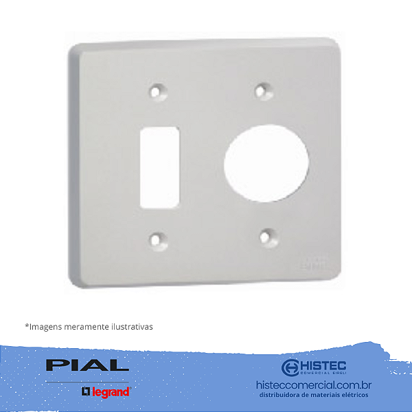 SILENTOQUE 8515 PLACA COM 1 POSTO + 1 REDONDO 4x4 PIAL