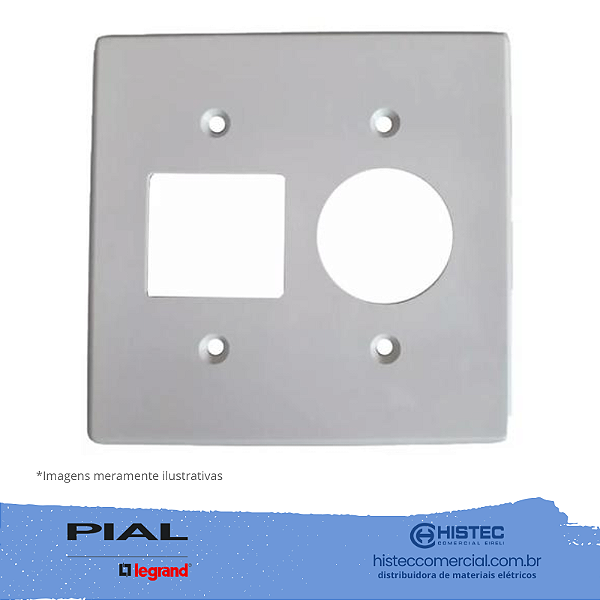 SILENTOQUE 8525 PLACA COM 2 POSTOS + 1 REDONDO 4x4 PIAL