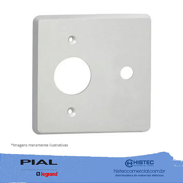 SILENTOQUE 8558 PLACA COM FURO+1 POSTO REDONDO 4x4 PIAL
