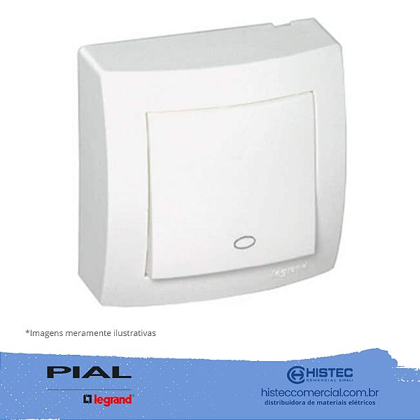 PULSADOR CAMPAINHA 2A 250V SISTEMA X 675005 PIAL