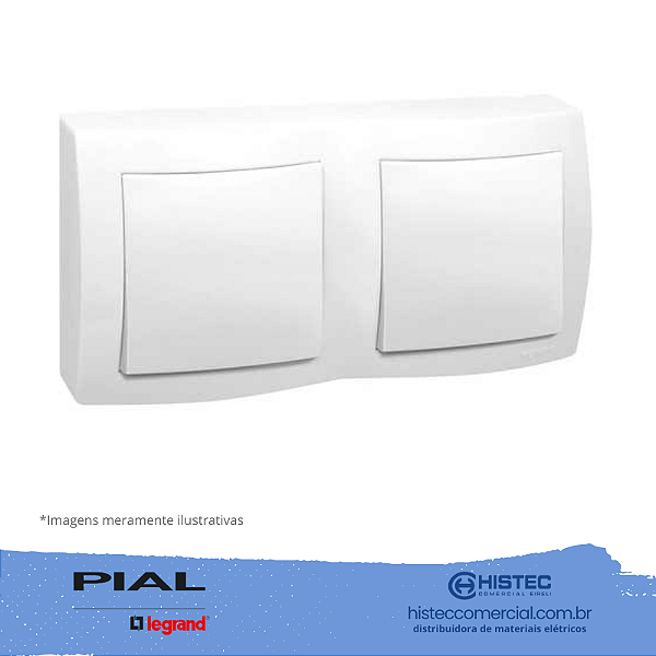 2 INTERRUPTORES SIMPLES 10A 25OV SISTEMA X 675020 2 PIAL