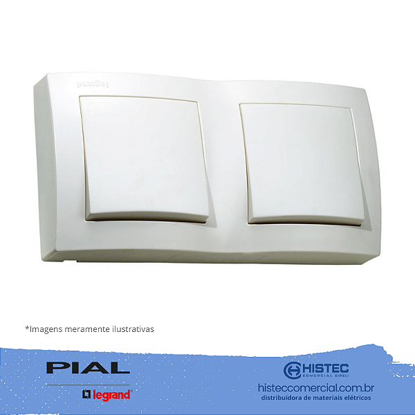 2 INTERRUPTORES PARALELOS 10A 250V SISTEMA X 675021 PIAL