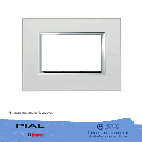 PLACA 4X2 ARGENTO AXOLUTE HA4803SAN PIAL
