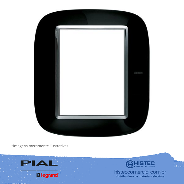 PLACA ELIPTICA 4X4 NERO SOLID AXOLUTE HB4826NR PIAL