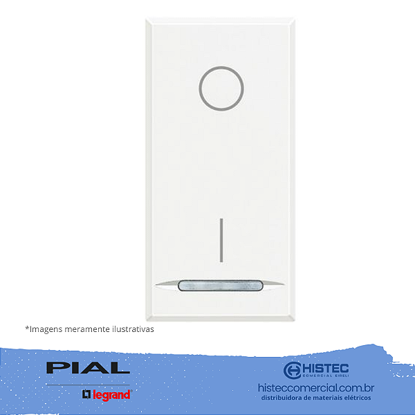INTERRUPTOR BIPOLAR SIMPLES WHITE AXOLUTE HD4002 PIAL