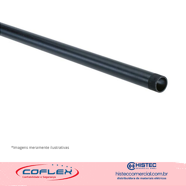 ELETRODUTO PVC ROSCA PRETO 1 1/2"  3M 2405 COFLEX