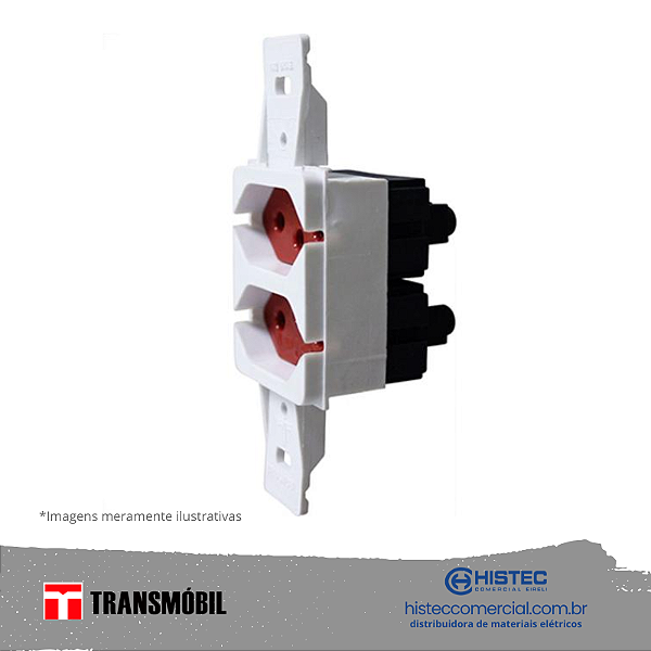 2 TOMADAS CONDULETE 3P 20A 250V BR/VM 14054 NBR TRANSMOBIL