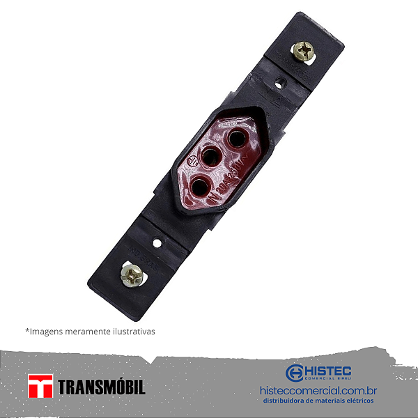 TOMADA HEXAGONAL CONDULETE 2P+T 20A 250V VERMELHA 15064 TRANSMOBIL