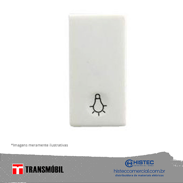 MÓDULO PULSADOR CAMPAINHA 10A 250 BRANCO 25006 TRANSMOBIL