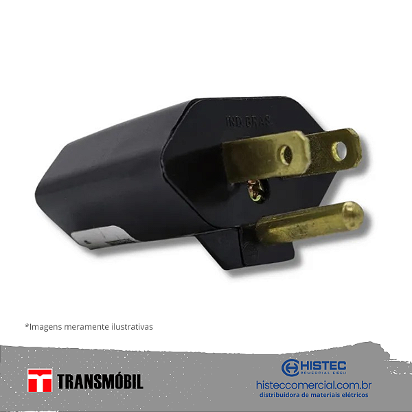 PLUG ADAPTADOR 2P+T 10A 250V 11529 PT S-10/20A TRANSMOBIL
