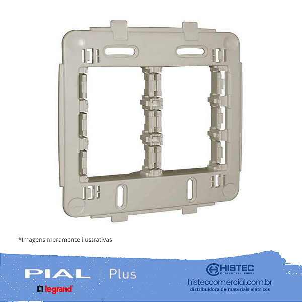 SUPORTE 4x4 6 MODULOS HORIZONTAIS PIALPLUS 612124
