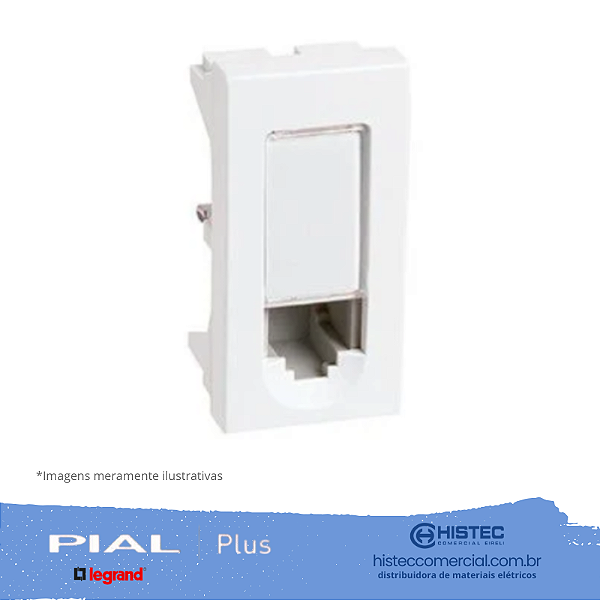 TOMADA TELEFONE RJ11 4 FIOS K10 PIALPLUS 615010