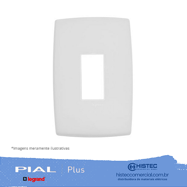 PLACA COM 1 POSTO VERTICAL 4x2 PIALPLUS 618501