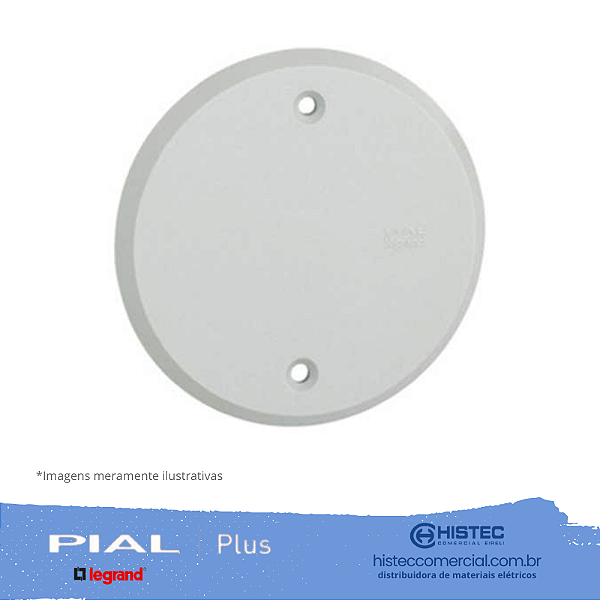 PLACA CEGA REDONDA 4" BRANCA PIALPLUS 618540