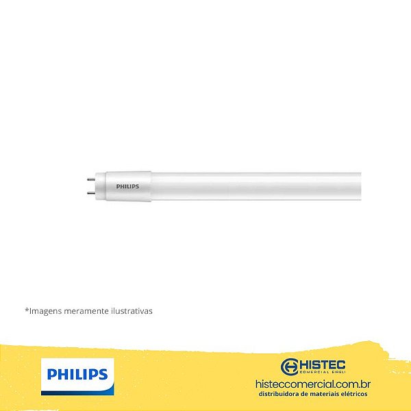LÂMPADA LEDtube Philips 18W T8 1850 lumens 1200mm 3000K BIVOLT