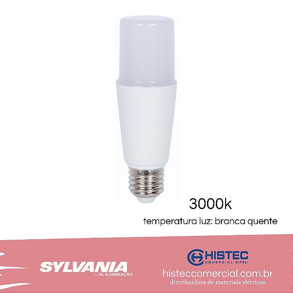 LÂMPADA LED COMPACTA  SYLVANIA 9W 3000K E27