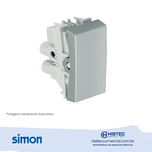 INTERRUPTOR SIMPLES 10A 250V ALUMINIO SIMON 30.101-34