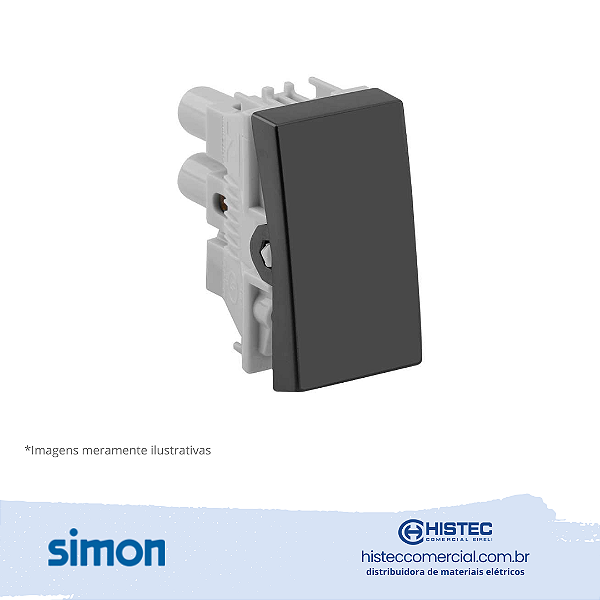 INTERRUPTOR SIMPLES 10A 250V GRAFITE SIMON 30.101-38