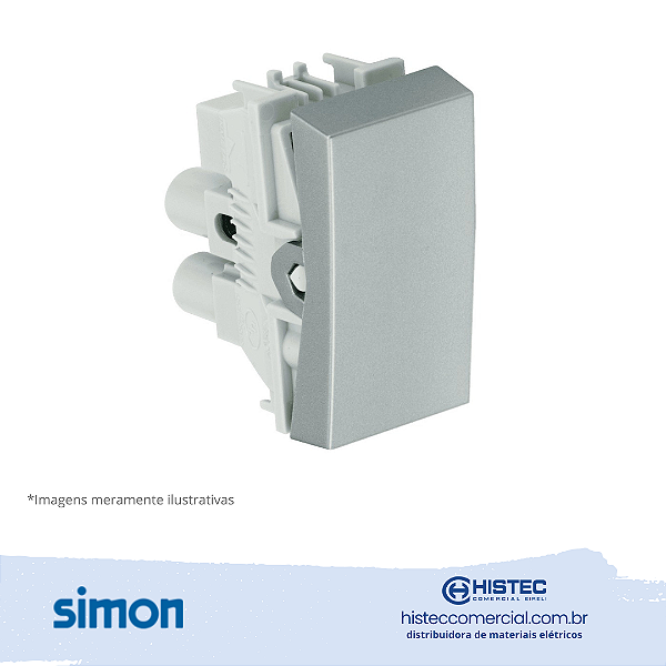 PULSADOR SEM SIMBOLO 10A 250V ALUMINIO SIMON 30.152-34