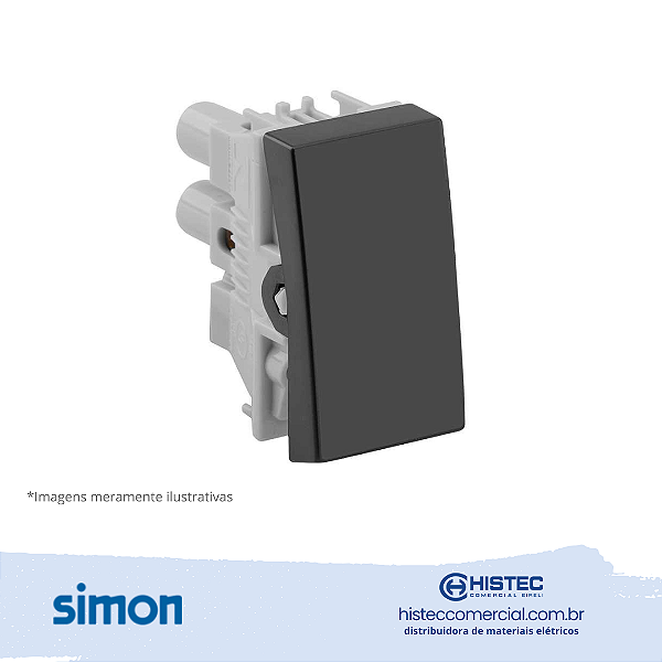 PULSADOR SEM SIMBOLO 10A 250V GRAFITE SIMON 30.152-38