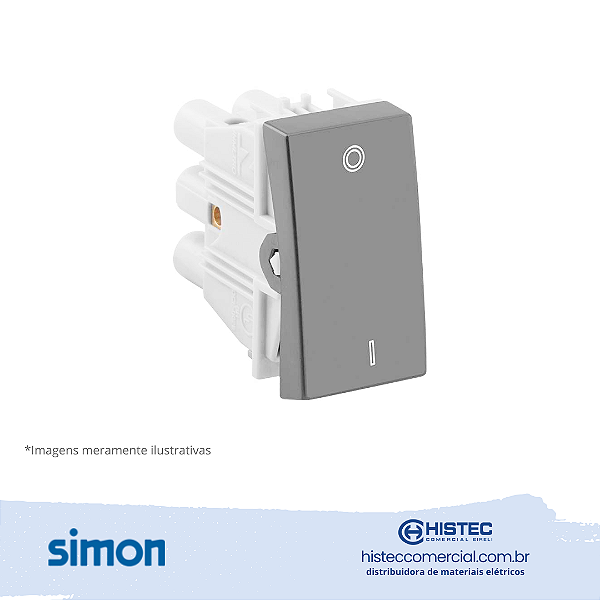 INTERRUPTOR BIPOLAR PARALELO 10A 250V ALUMINIO SIMON 30.233-34
