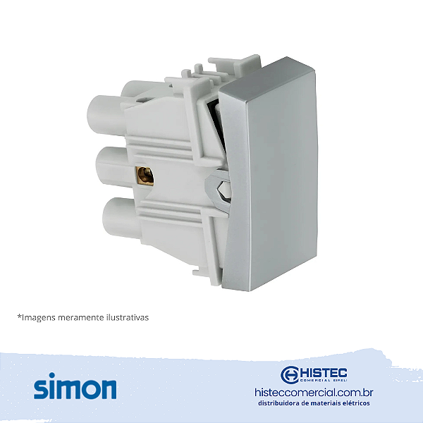INTERRUPTOR INTERMEDIARIO 10A 250V ALUMINIO SIMON 30.251-34