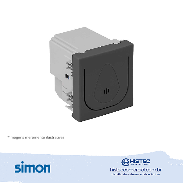 DIMMER DE TOQUE BIVOLVT 220 400W GRAFITE SIMON 30.314-58