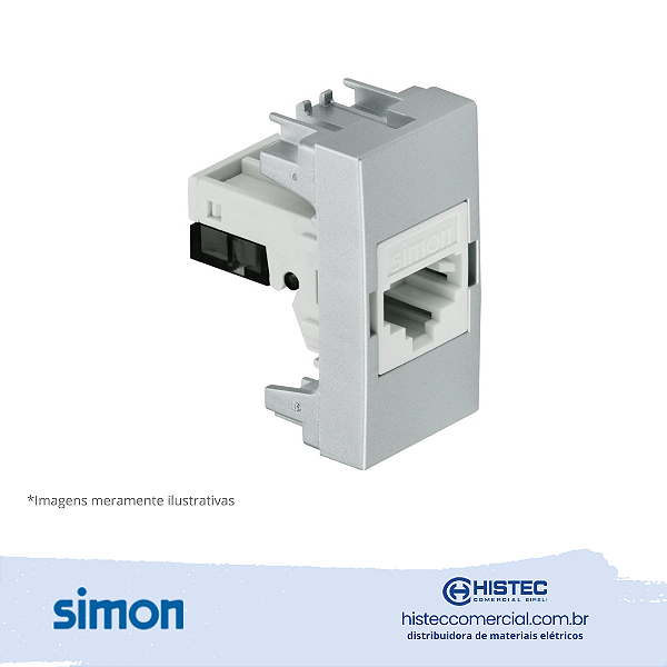 TOMADA RJ45 CAT5e ALUMINIO SIMON 30.482-34