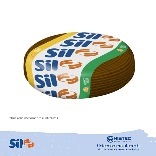 CABO FLEXSIL 750V 1,5MM2 ROLO COM 100 METROS MARROM SIL