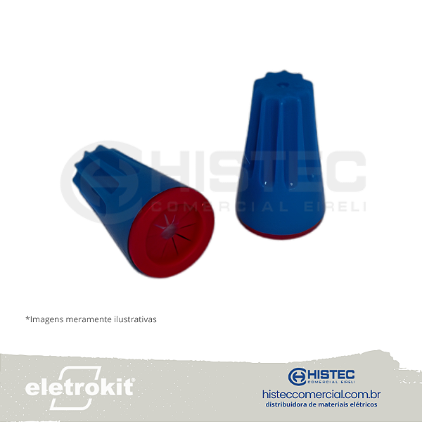 CONECTOR TORÇÃO À PROVA D'ÁGUA IP68 1,5-6MM2 AZUL E VERMELHO P3W ELETROKIT