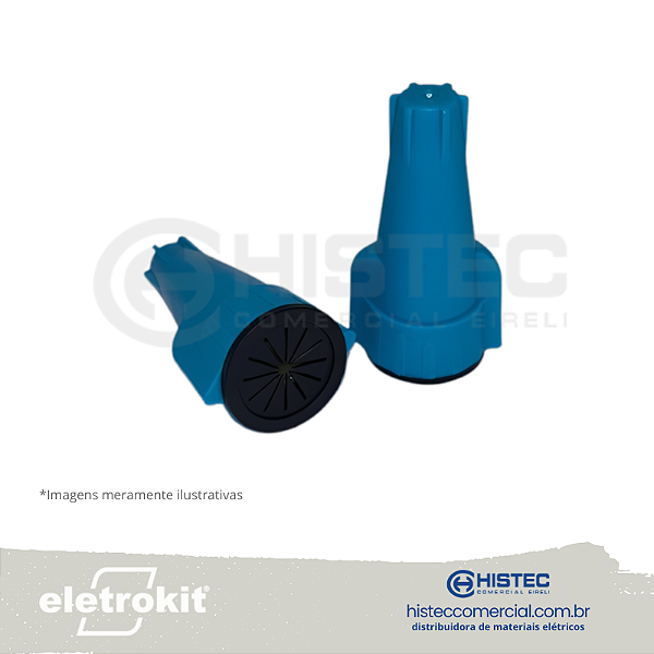 CONECTOR TORÇÃO À PROVA D'ÁGUA IP68 2,5-10MM2 AZUL E PRETO P4W ELETROKIT