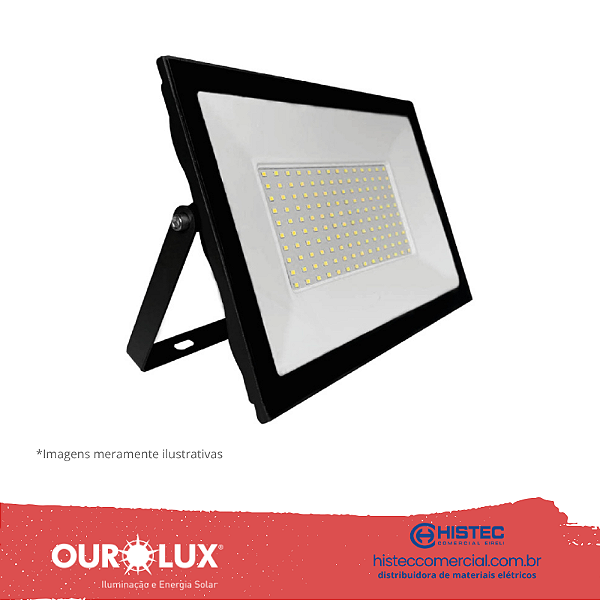 PROJETOR SUPERLED 100W PT 6500K BIVOLT 03267 OUROLUX