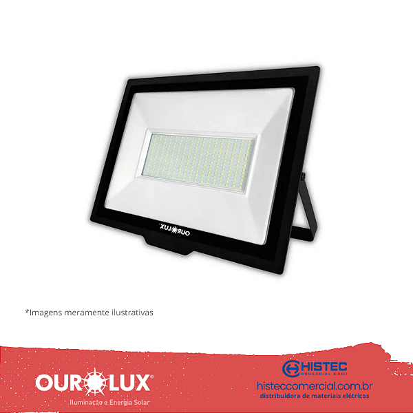PROJETOR SUPERLED 300W PT 6500K BIVOLT 03276 OUROLUX