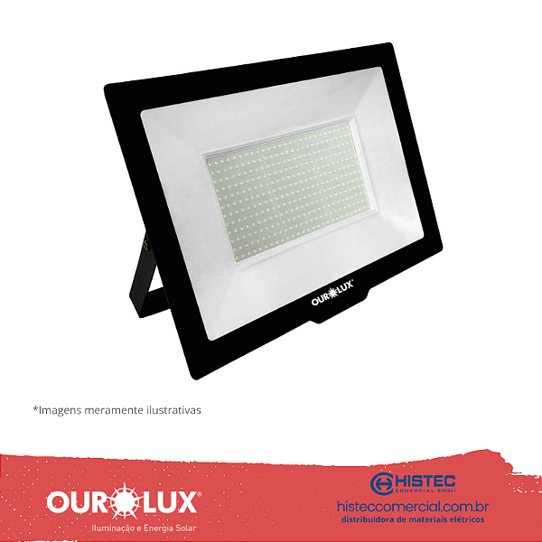 PROJETOR SUPERLED 400W PT 6500K BIVOLT 03277 OUROLUX