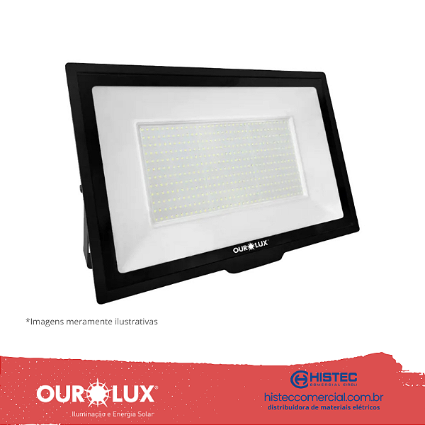 PROJETOR SUPERLED 500W PT 6500K BIVOLT 03278 OUROLUX