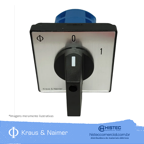 CHAVE LIGA/DESLIGA 1P 12A CB8.A200/600-E KRAUS & NAIMER