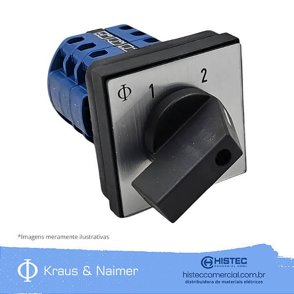 CHAVE TRANSFERÊNCIA 1-2 2P 20A CA10-A221.100-E KRAUS & NAIMER