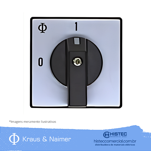 ESPELHO QUADRADO AL SO-F990/A10-P1L COM OFF-ON A221 KRAUS & NAIMER