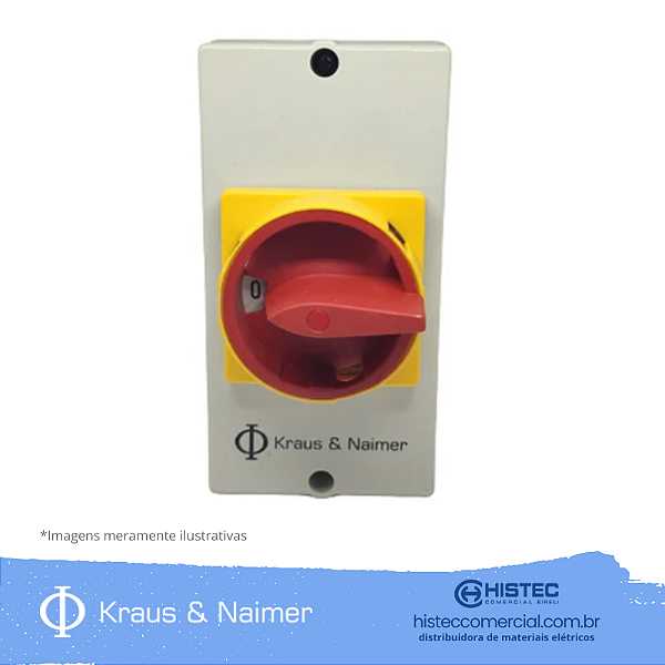 SECCIONADORA 3P 25A DISPOSITIVO CADEADO IP67 KG20-K300.BRA503.KL1 KRAUS & NAIMER