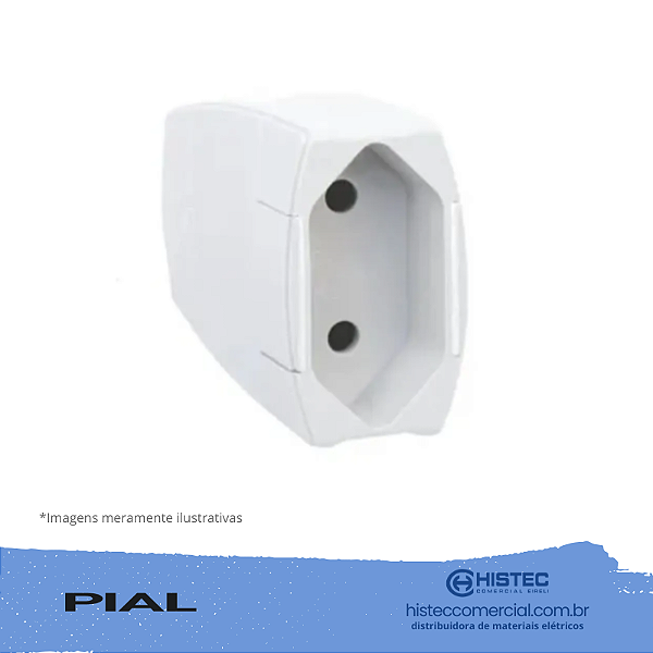 PLUGUE 615803 2P 10A MONOBLOCO PROLONGADO (FÊMEA) BR NBR PIAL