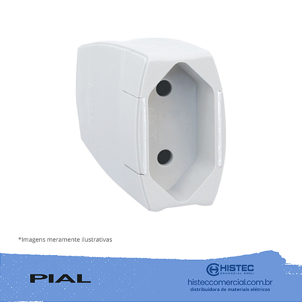 PLUGUE 615834 FÊMEA 2P 10A 250V BR NBR PIAL